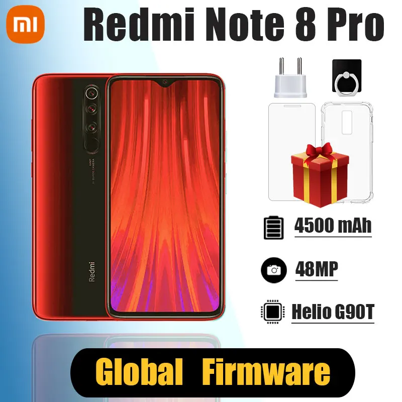 Xiaomi Redmi Note 8 Pro Smartphone, Android Cell Phones Global ROM Version Mobil Phone Dual SIM Cellphone enlarge