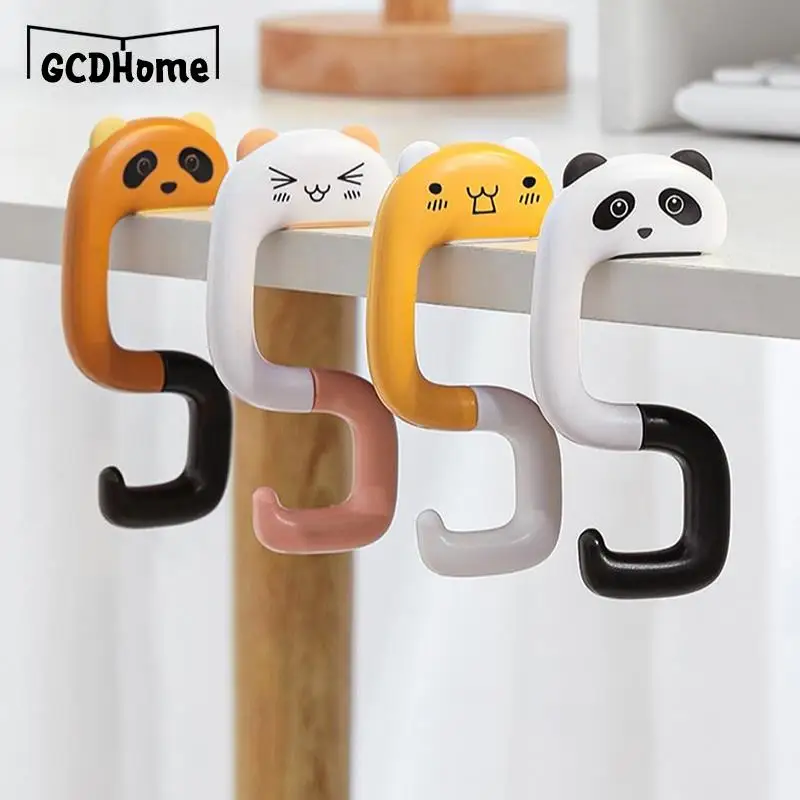 

1PC Cute Animal Plastic Travel Portable Bag Hook for Hanging Decorative Table Purse Bag Hooks Wall Hanger Holder Handbag Hanger