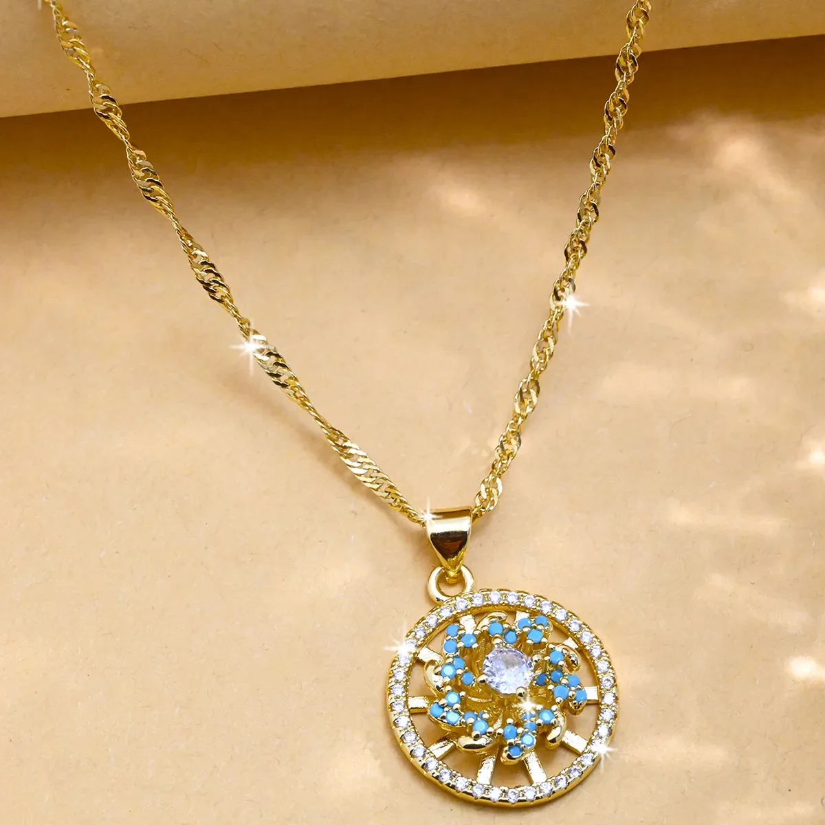 Уникальный геометрический зеленый кулон с алоэ вера ожерелье в европейском и