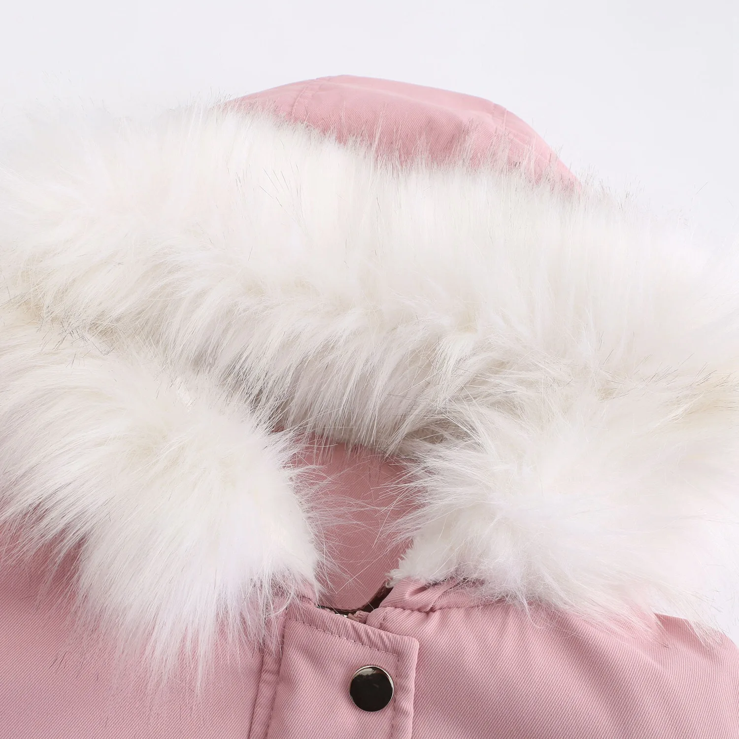 Fashion winter long plush cotton jacket European new parka clothes thick warm collar loose Long Sleeve coat