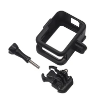 plastic frame mount for gopro hero 8 black protective shell holder for gopro hero 8 with hot shoe action camera accessories