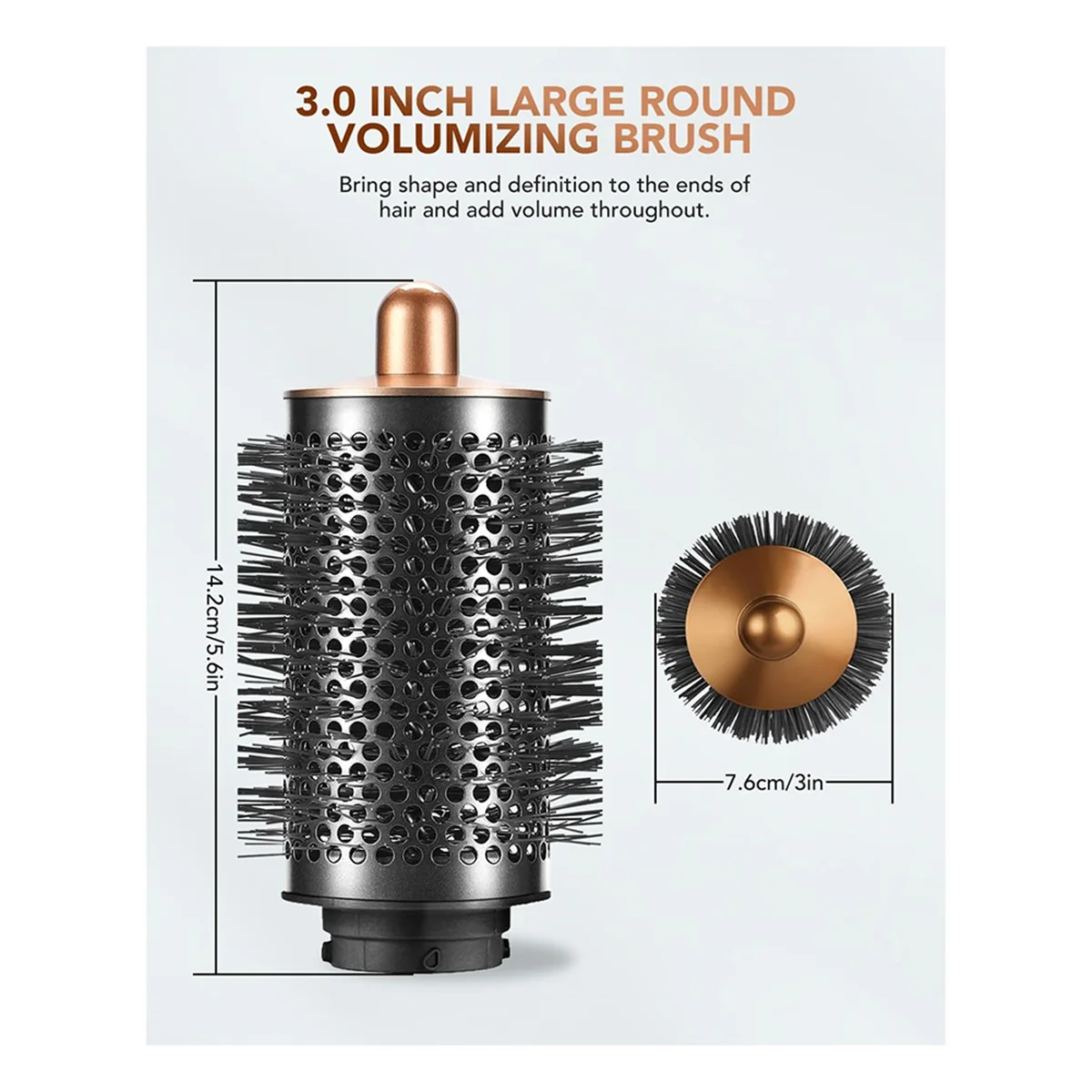 Рассеиватель и большая круглая насадка для объемной щетки совместимая с Dyson Airwrap
