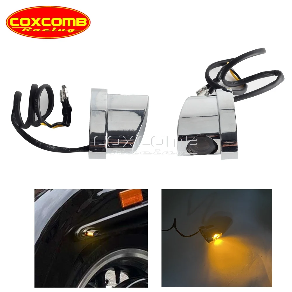 

1 пара мигающий поворотный сигнал для мотоцикла, 12 В, 4 светодиода