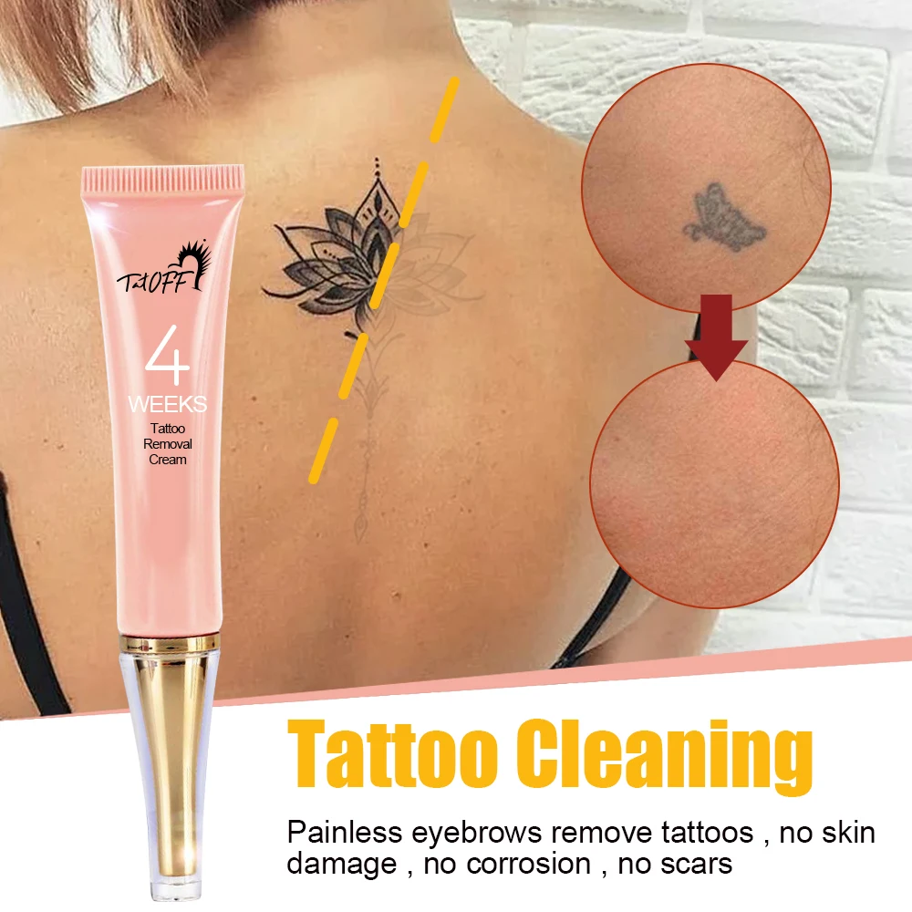 

Permanent Tattoo Removal Cream Painless Fast Fading Cleaning Ointment Skin Safe Cleaning Agent Quick Cleaning Tattoo Remover Gel