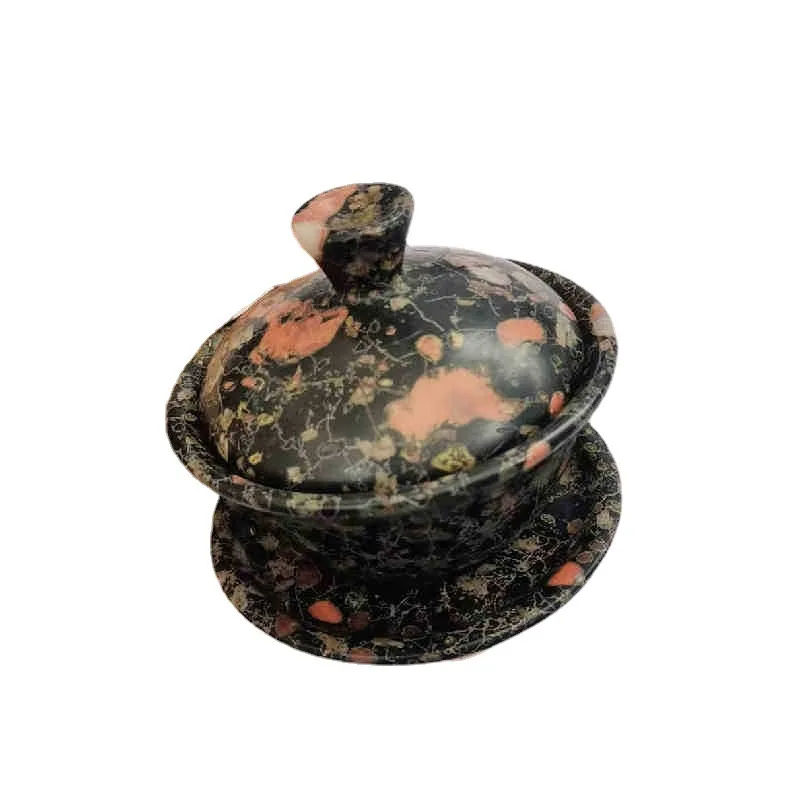Нефритовая чайная чаша с цветком сливы и крышкой оптом с магнитом Anshan Rock Jade Wine Set Чайный сервиз Нефритовая чайная чашка Нефритовые поделки (art.: 3920cc486cb56) - 3920cc486cb56