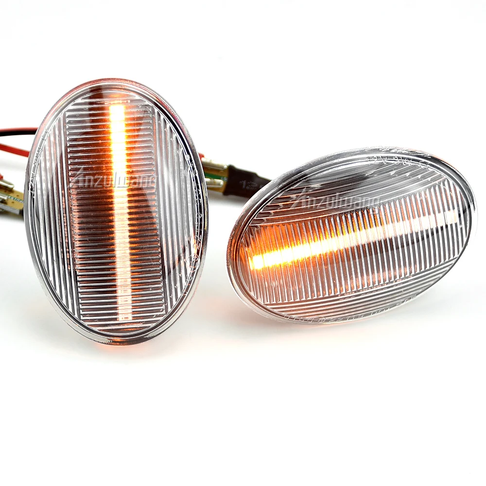 Динамический боковой габаритный зеркальный светильник светодиодный мигающий