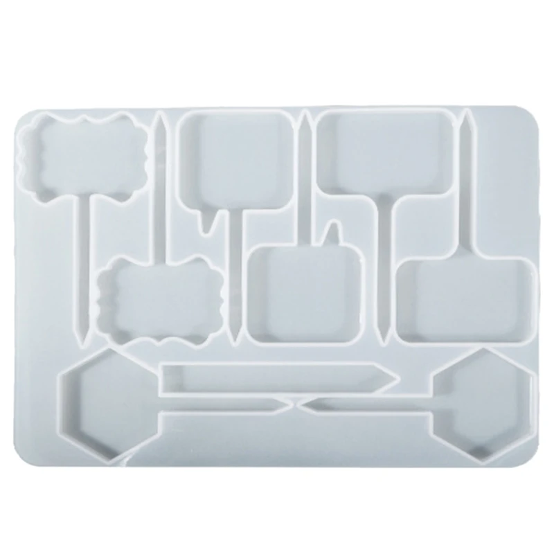 

Various Shaped Plant Label Mold for Potted Plants Durable Silicone Material Mold