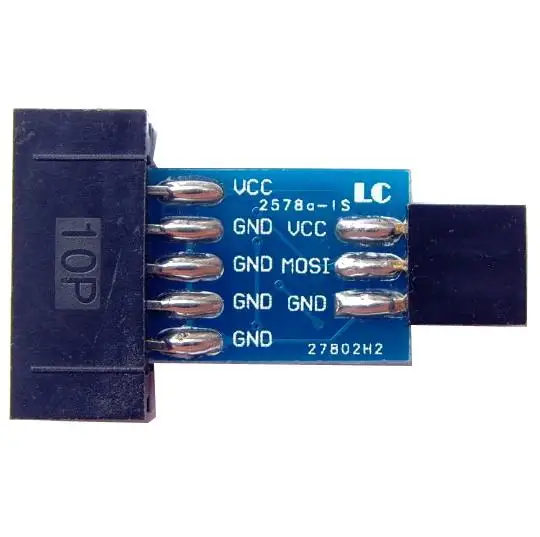 Преобразователь 10-6 контактов в стандартную 10-контактную на 6-контактную плату адаптера для ATMEL STK500 AVRISP USBASP ISP преобразователь интерфейса AVR