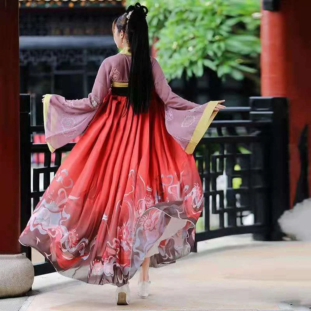 Карнавал на Хэллоуин ханьфу Женская традиционная одежда в древнем китайском