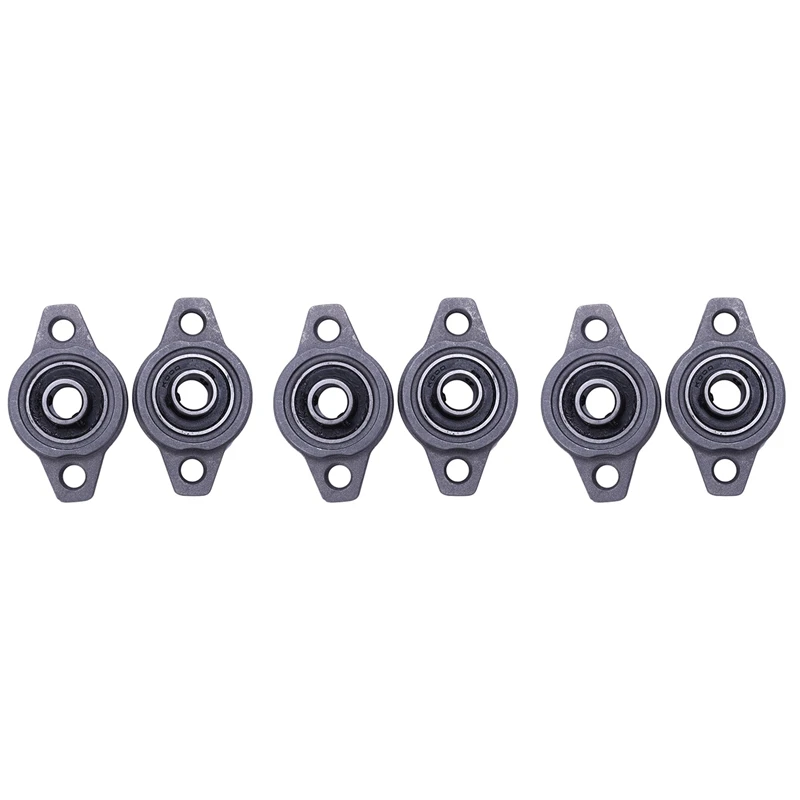 

6PCS KFL000 Zinc Alloy Pillow Block Bearing 10Mm