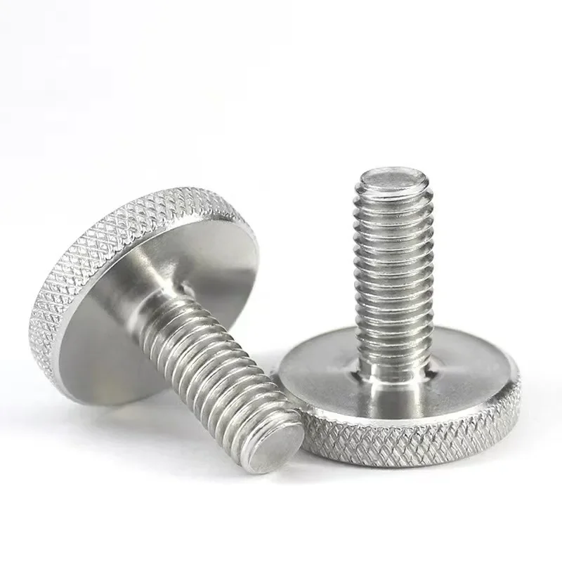 1 ~ 5 шт. M3 M4 M5 M6 M8 M10 GB835 304 Нержавеющая сталь с накаткой и плоской круглой головкой