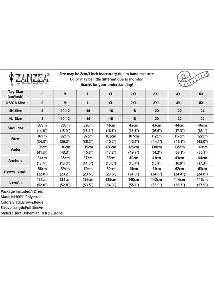 2024 осенние плиссированные платья ZANZEA мусульманское платье-хиджаб Абая женское