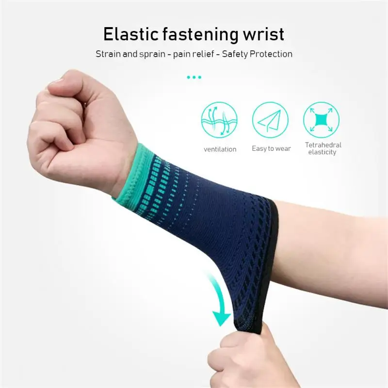 

Extended Wrist Support Breathable Knitted Pressure Booster Wristband Fitness Weight Lifting Sports Wrist Protector Sports Safety