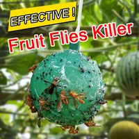 reusable hanging fly trap ball pest repeller killer hanging on tree fruit fly catcher sticky trap fly outdoor garden insect kill