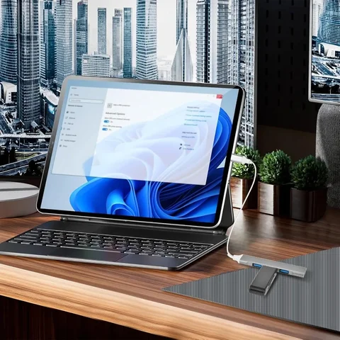 USB 3.0 HUB OTG 4-портовый концентратор USB C Разветвитель Высокоскоростная передача 4в1 Расширители Мультиразветвитель Адаптер для ПК Mac Ноутбук Настольный компьютер