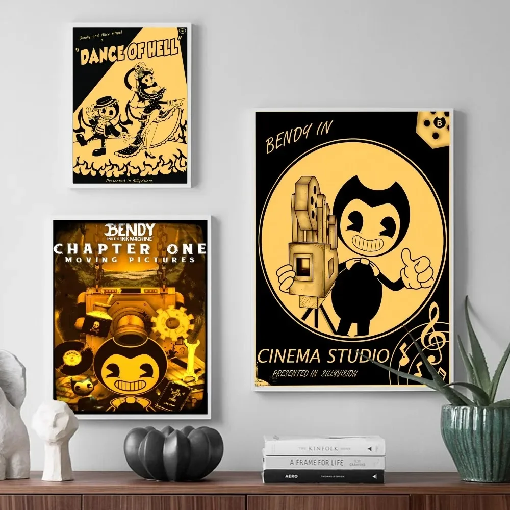 B-Bendy A-And The L-Ink M-Machine DIY липкий постер винтажный Декор для комнаты бара кафе