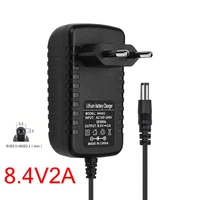 8 4v 2a charger for 2s battery 18650 lithium battery charger for screwdriver female battery socket panel mount connector
