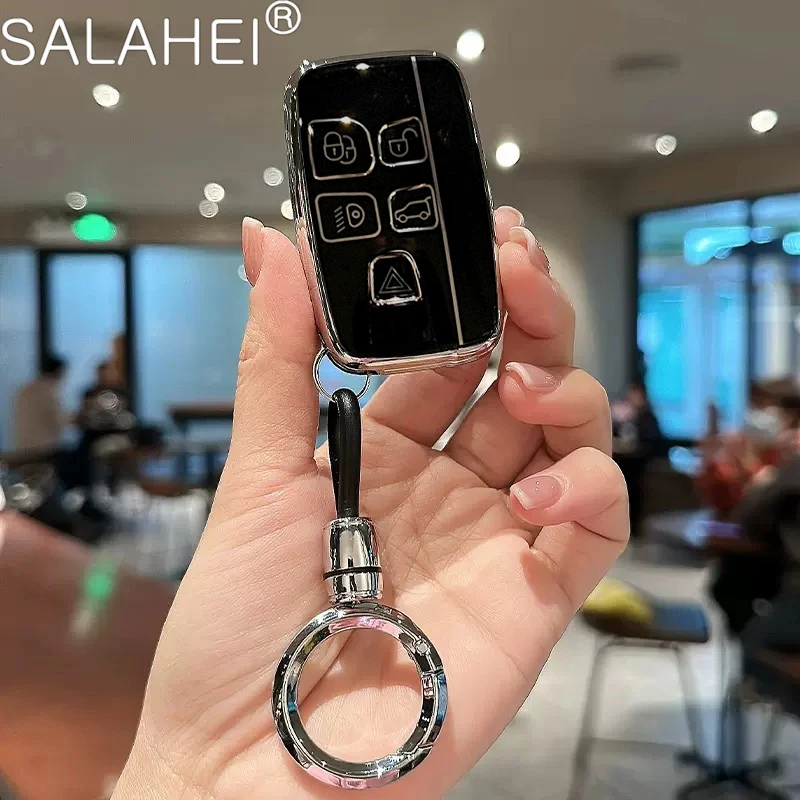 

TPU Car Key Case Cover Key Bag Holder Protector For Land Rover Range Rover Sport Evoque Freelander 2 Velar Discovery 4 Accessory