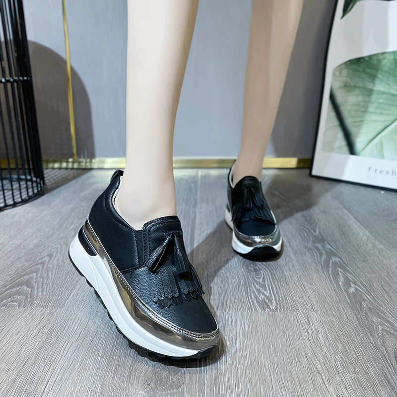 

Кроссовки женские на толстой подошве, теннисные туфли на плоской подошве, дышащие сетчатые, универсальные, удобные, лето 2022