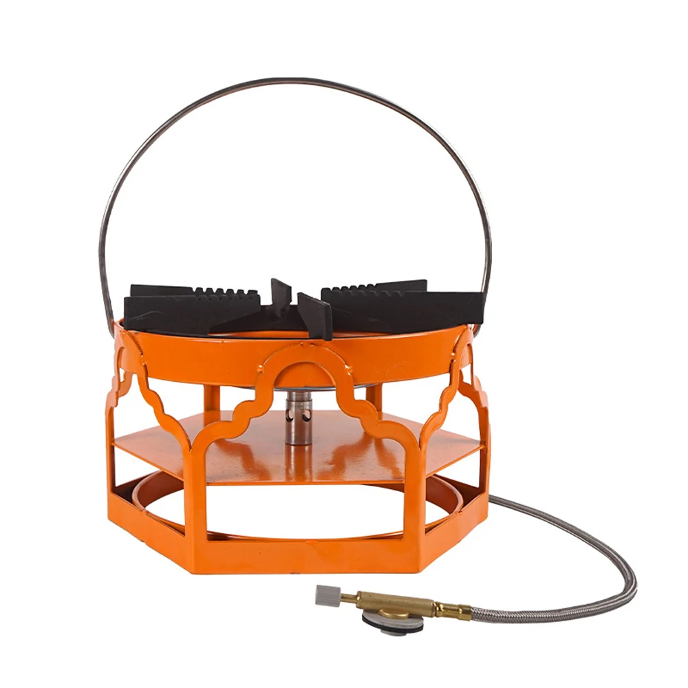 

2700W Outdoor Camping Powerful Furnace Carbon Steel Stoves Portable Picnic Barbecue Stoves Handheld Cooking Furnace
