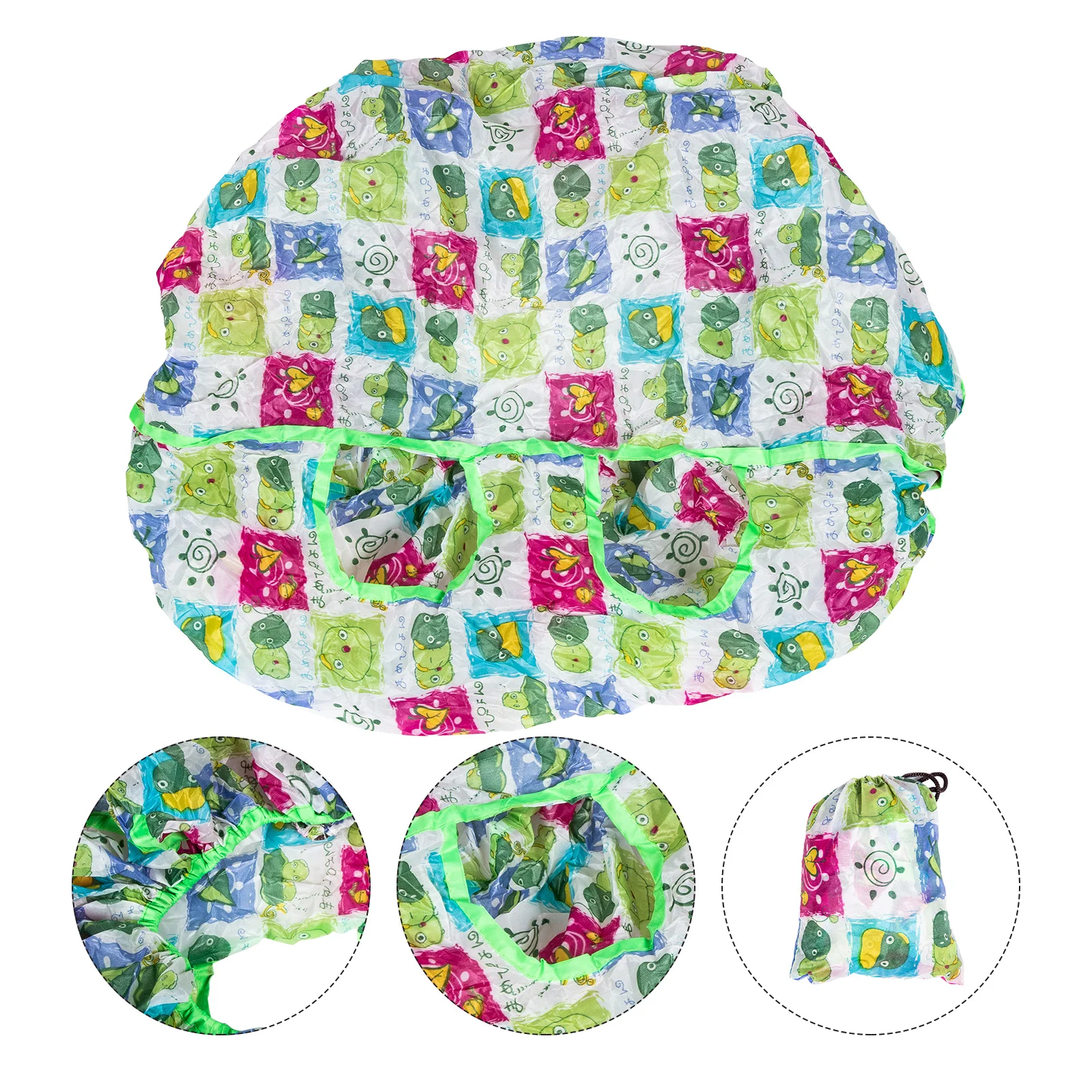 

Shopping Cart Cover Outdoor Polyester Cartoon Shopping Cart Covers Restaurant High Chair Cover for Kids