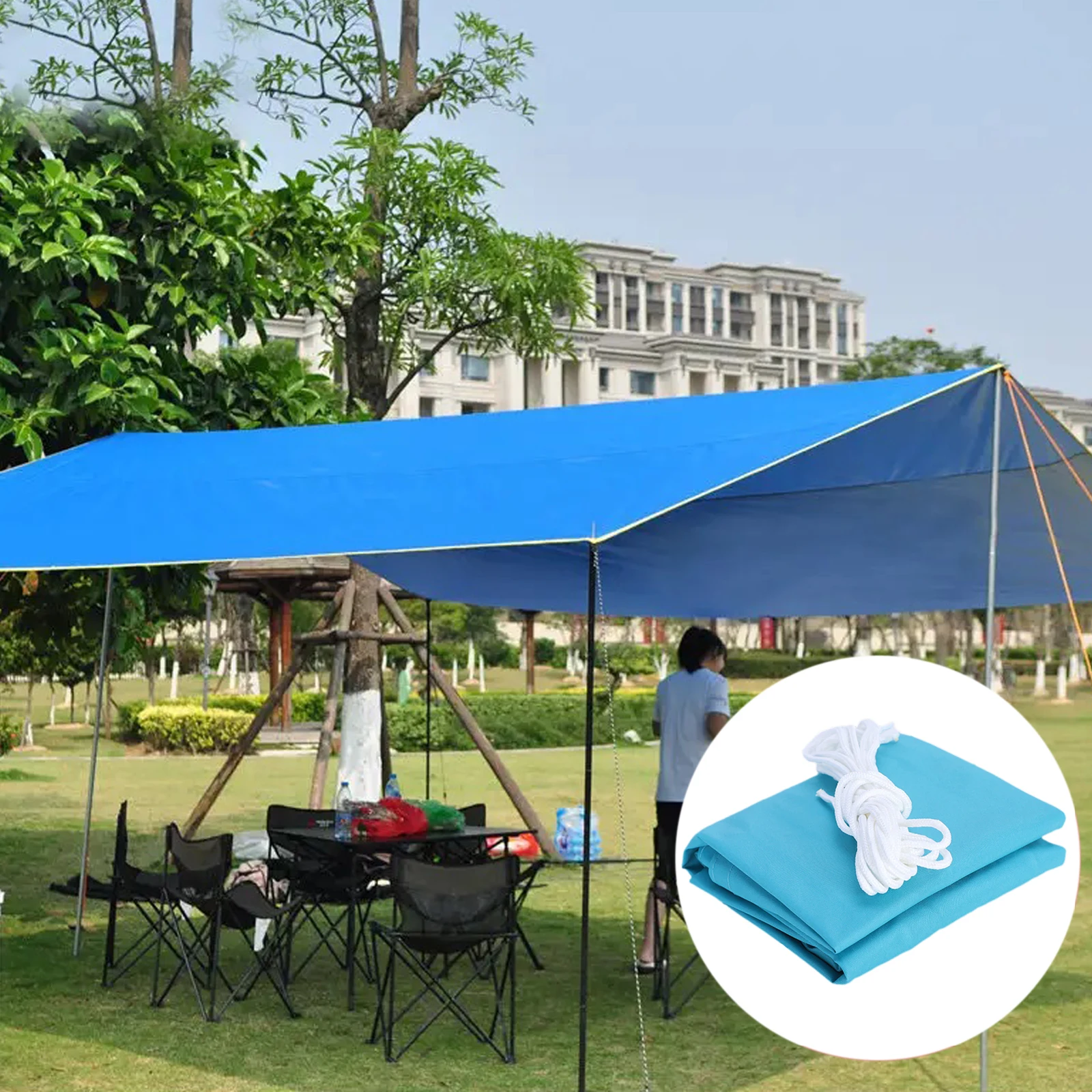 

3x3m Waterproof Awning Sunshade Oxford Cloth Shade Sail Net 95% UV Protection Yard Durable Awning Sun Shelter For Outdoor Yard