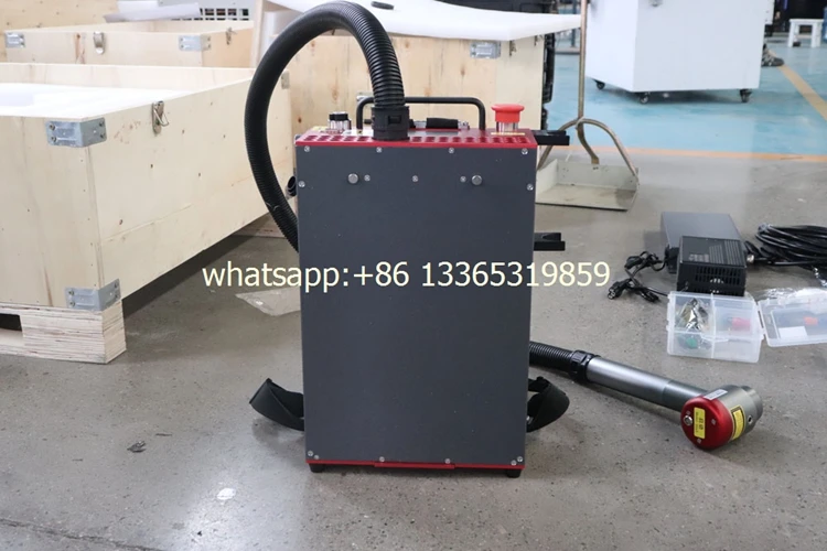 Импульсная лазерная чистящая машина для рюкзака 300 Вт портативный лазерный