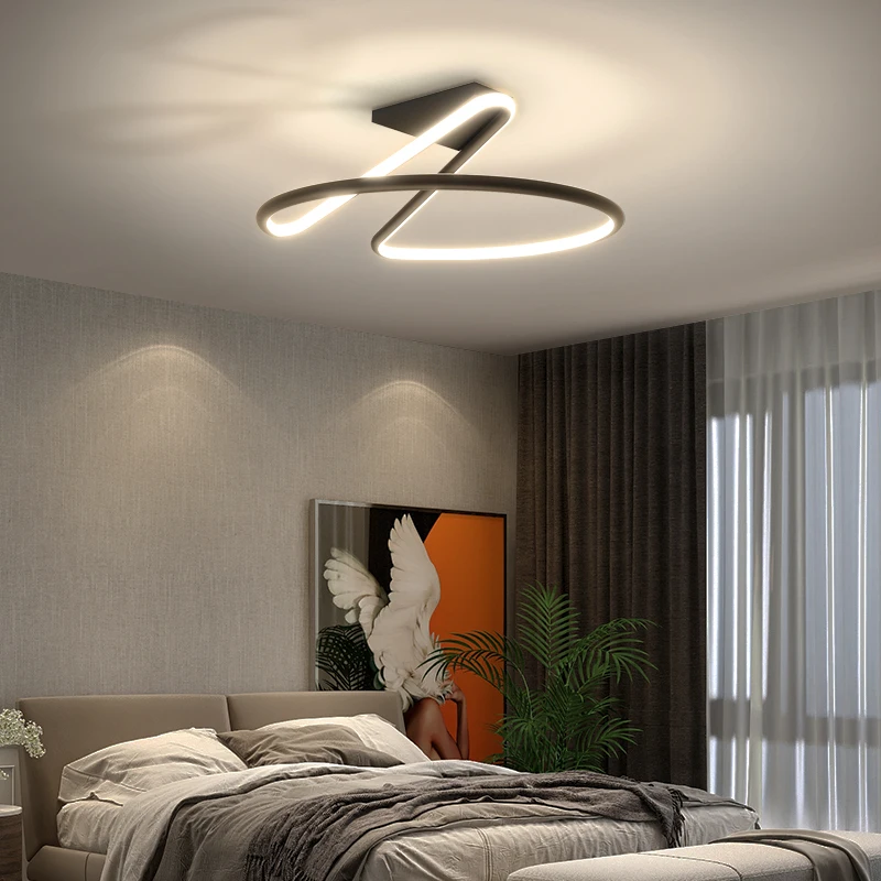 

simple modern bedroom atmosphere duplex villa hall Nordic lamps minimalist living room lamp room ceiling lights