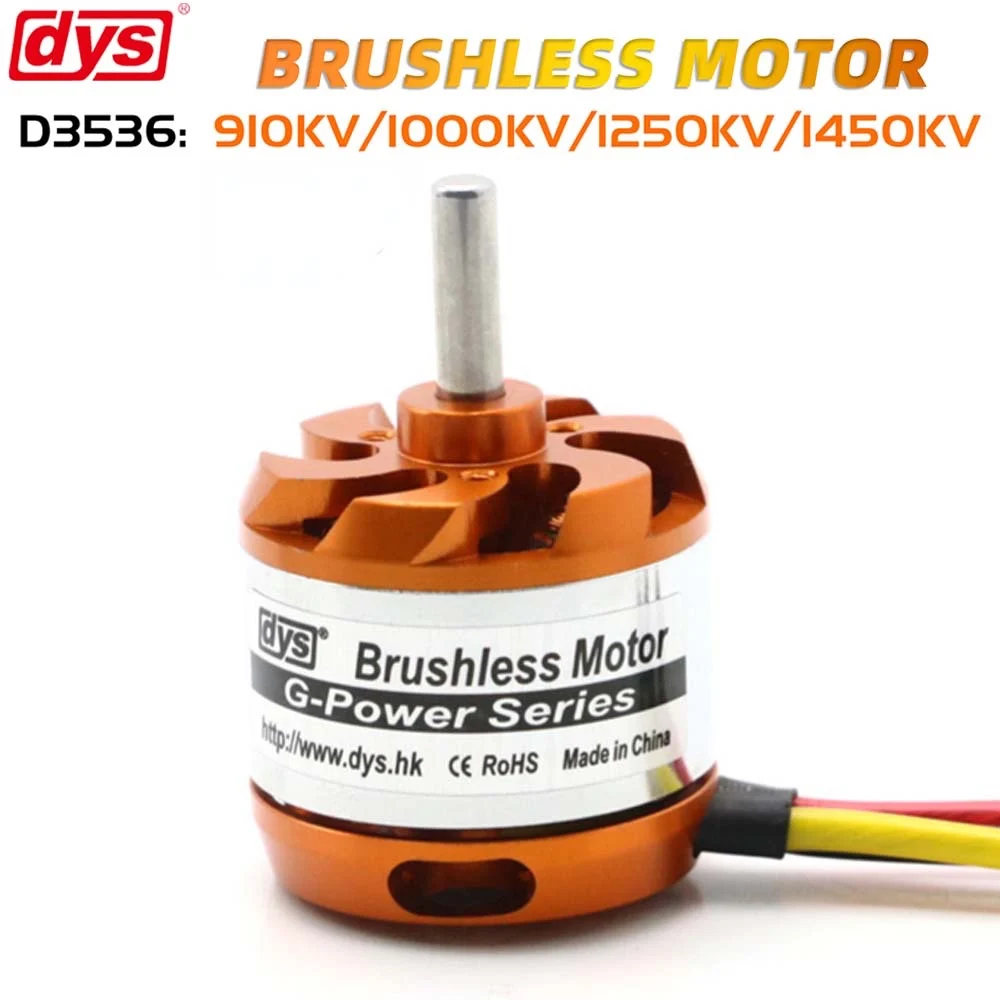 

DYS D3536 910KV 1000KV 1250KV 1450KV Brushless Outrunner Motor For Mini Multicopters RC Plane Helicopter