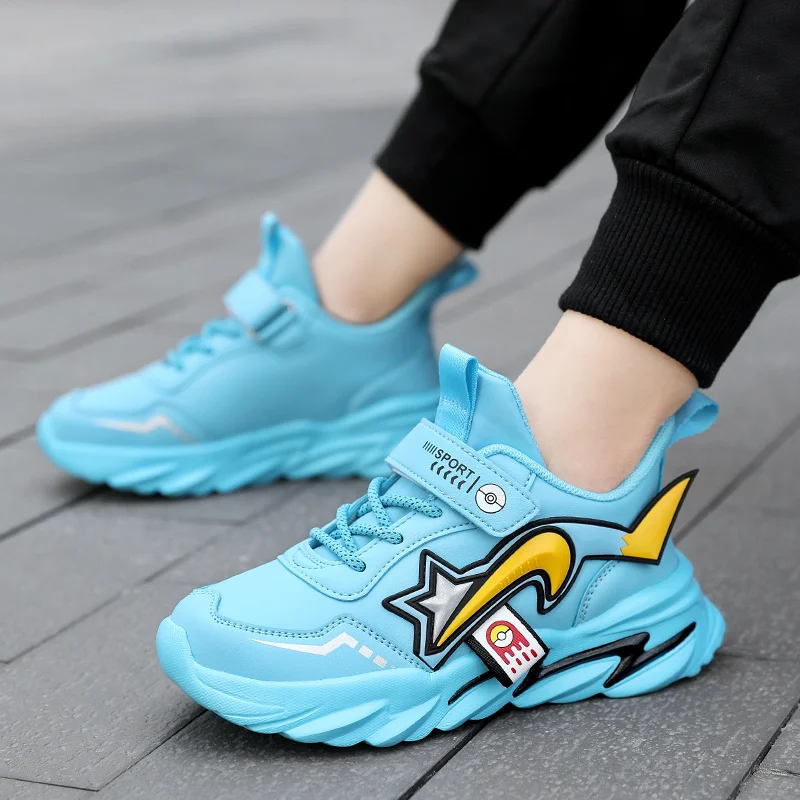 Brand Children Cartoon Sport Tennis Shoes Fashion Anime Boy Girl Sneakers Student Casual Running Shoes Breathable Lightweight