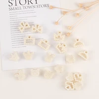 mini pearl hair claw clips for women girls geometric alloy hair clips sweet party crab hairpins hair accessories for women 2022
