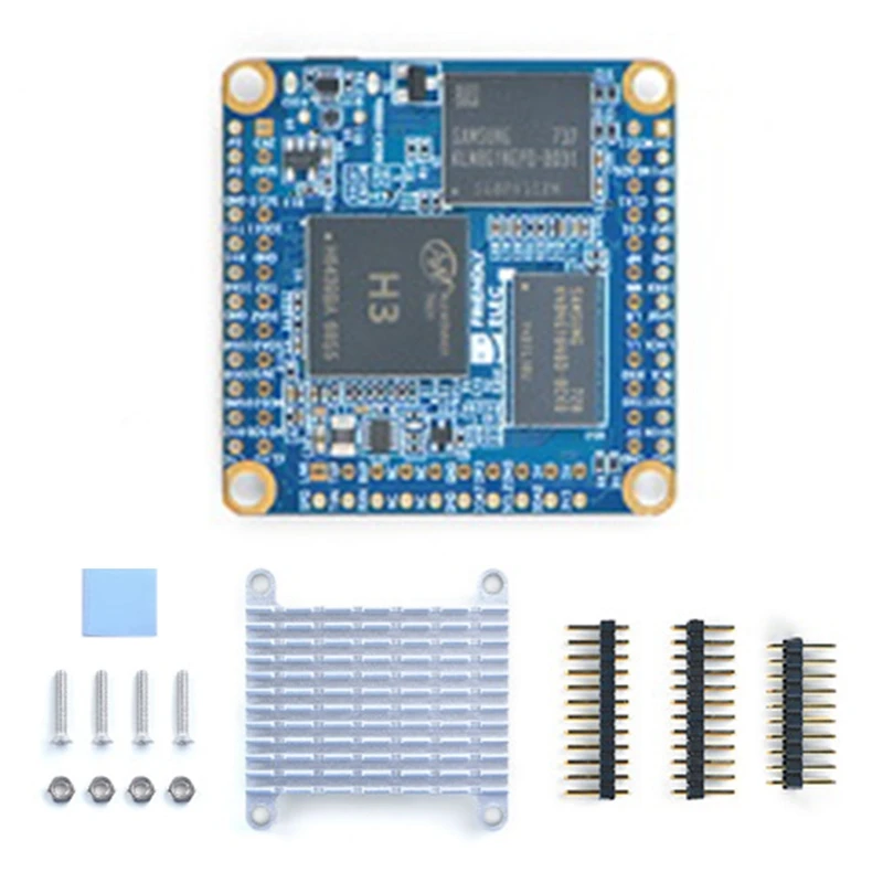 Купи Для Nanopi NEO Core 512M + 8G Allwinner H3 Ultra-Small Core Board Quad-Core Cortex-A7 Iot Development с радиатором за 1,751 рублей в магазине AliExpress