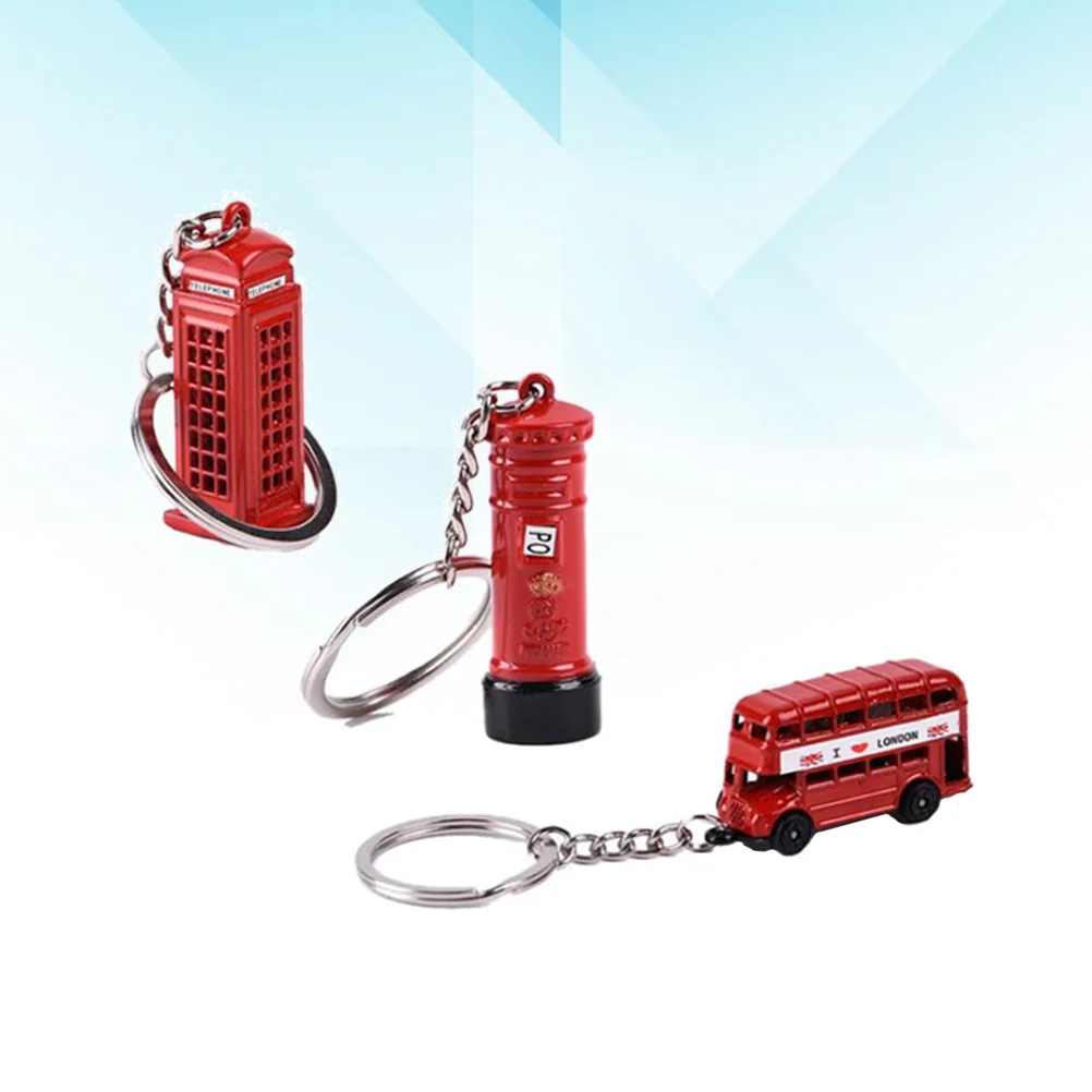 3 шт./компл. британский туристический сувенирный брелок телефонная будка
