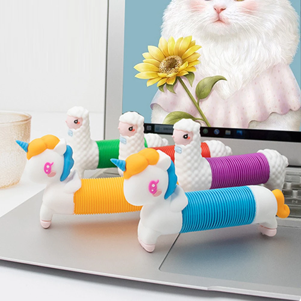 

Сменная форма кролика игрушка для декомпрессии мультяшная телескопическая трубка игрушка новый дизайн упражнения на руку для ребенка малыша