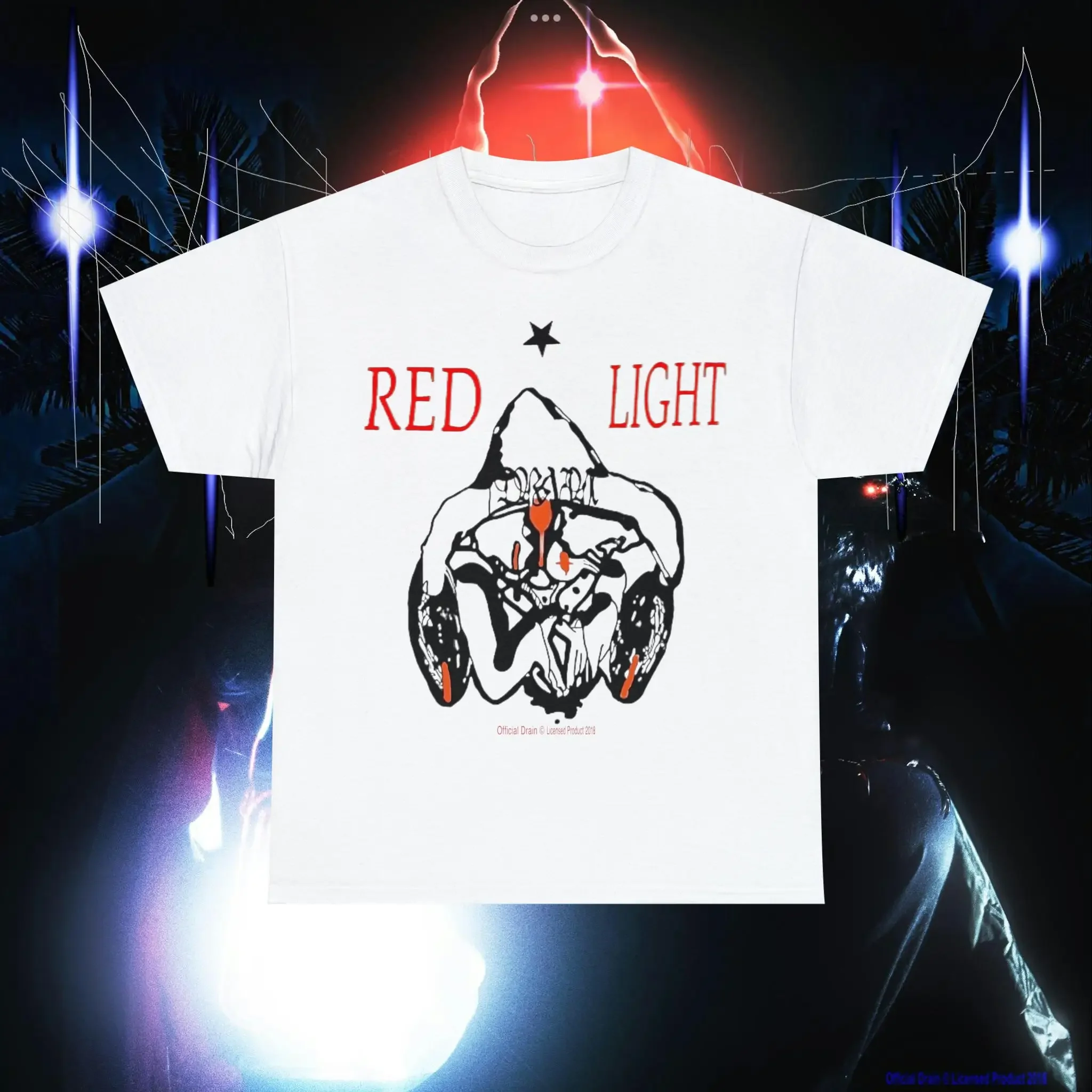 REDLIGHT дренажная футболка Bladee свободная Thaiboy Say It