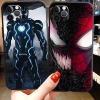 marvel iron man phone cases for iphone 11 12 pro max 6s 7 8 plus xs max 12 13 mini x xr se 2020 cases back cover soft tpu funda