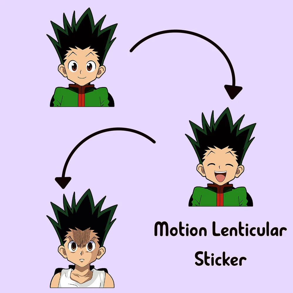 

Gon Car Sticker Hunter X Hunter Gon Anime Motion Sticker Peeker Sticker Waterproof Decals for Cars,Laptop, Refrigerator, Etc