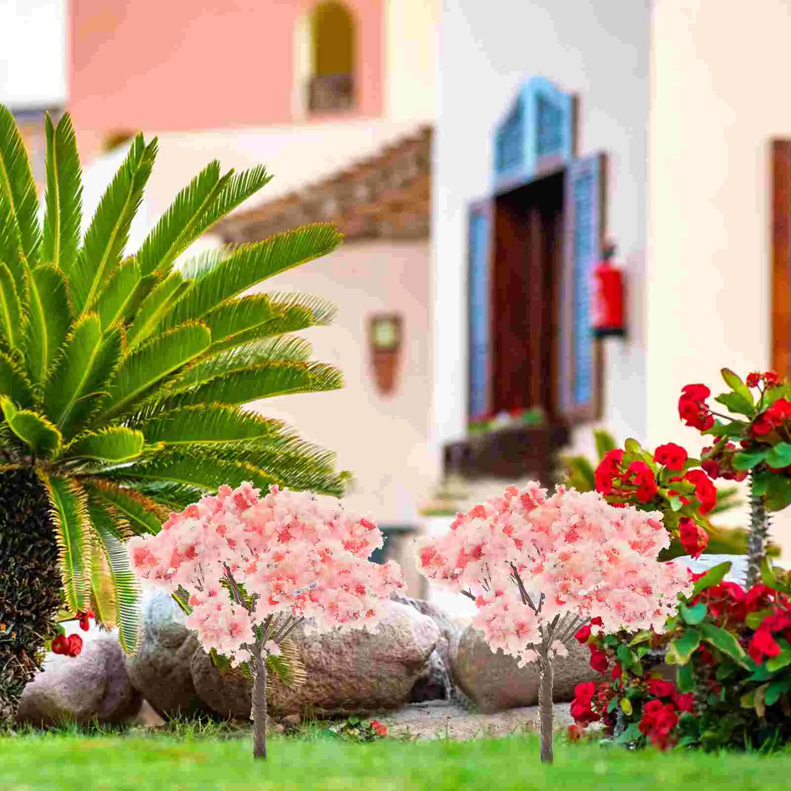 12 шт. искусственные растения вишни для украшения