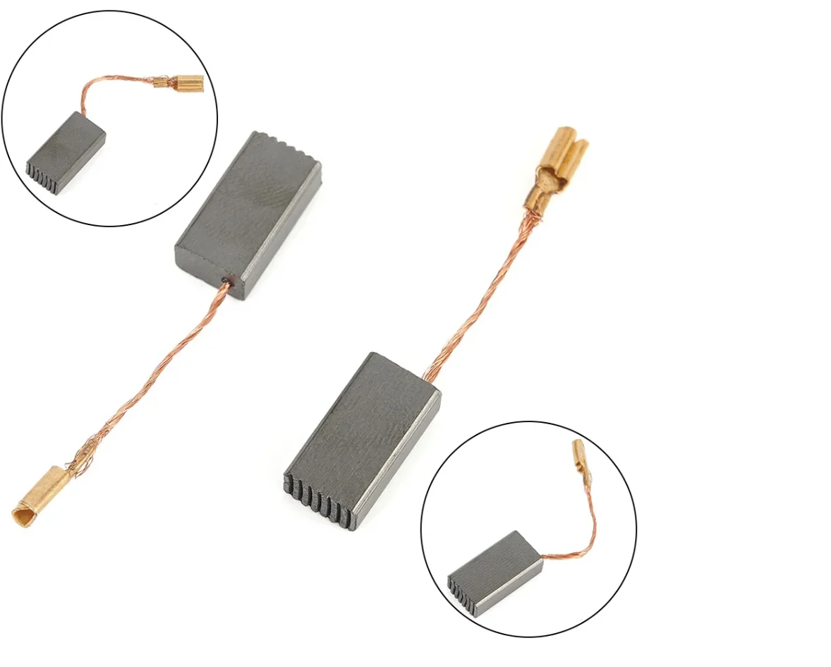 

2 шт., аксессуары для оборудования для мастерских, угольные щетки для двигателя для Bosch GWS 6 115 E PWS 8 125, угловые шлифовальные машины, электроинструменты