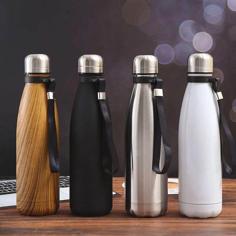 

FSILE 500ml Stainless Steel Thermos Double Layer Vacuum Insulated Water Bottle 304 Vehicle Portable Outdoor Sports Kettle