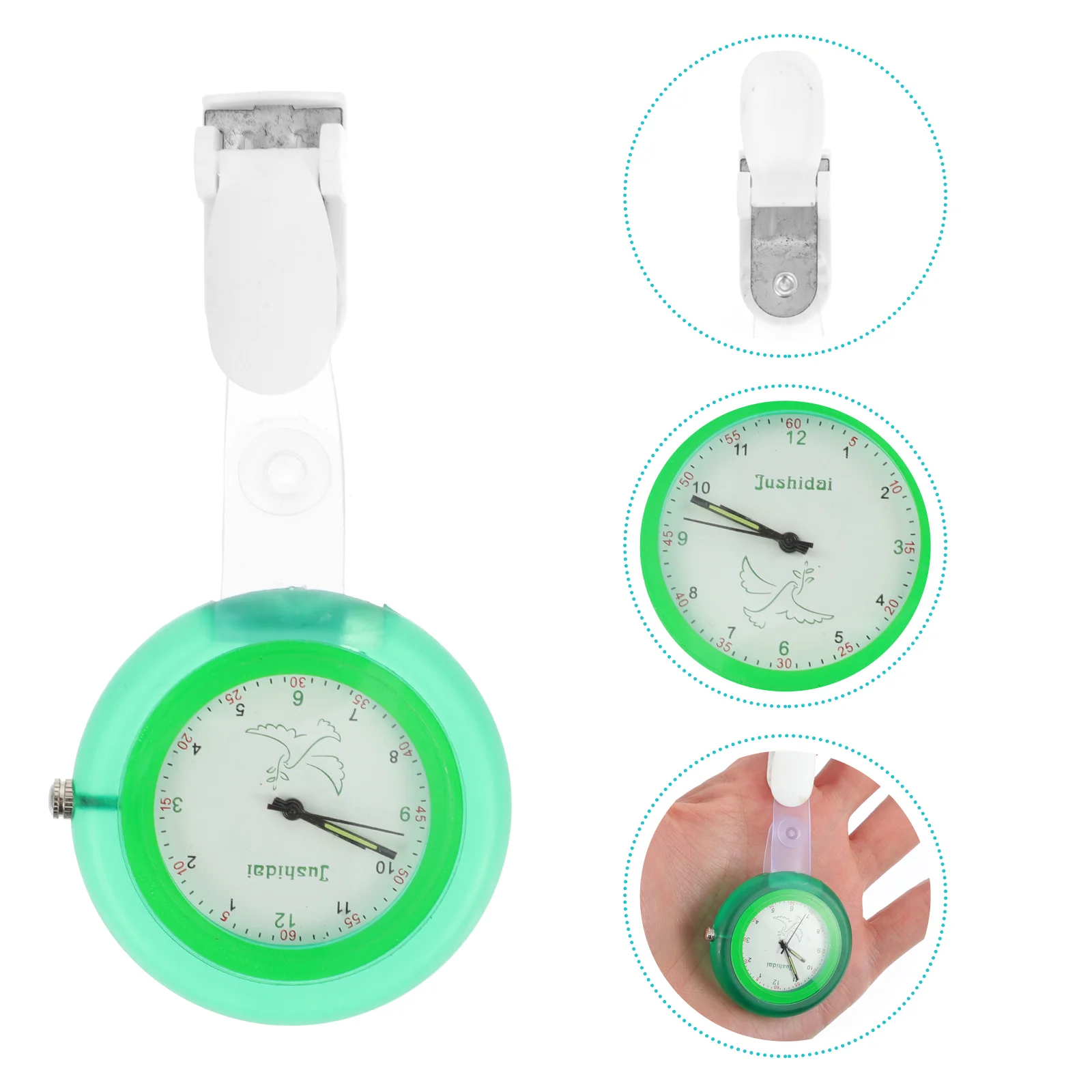 

Часы наручные с клипсой для студентов, карманные для медсестер, подарок на стол, с клипсой