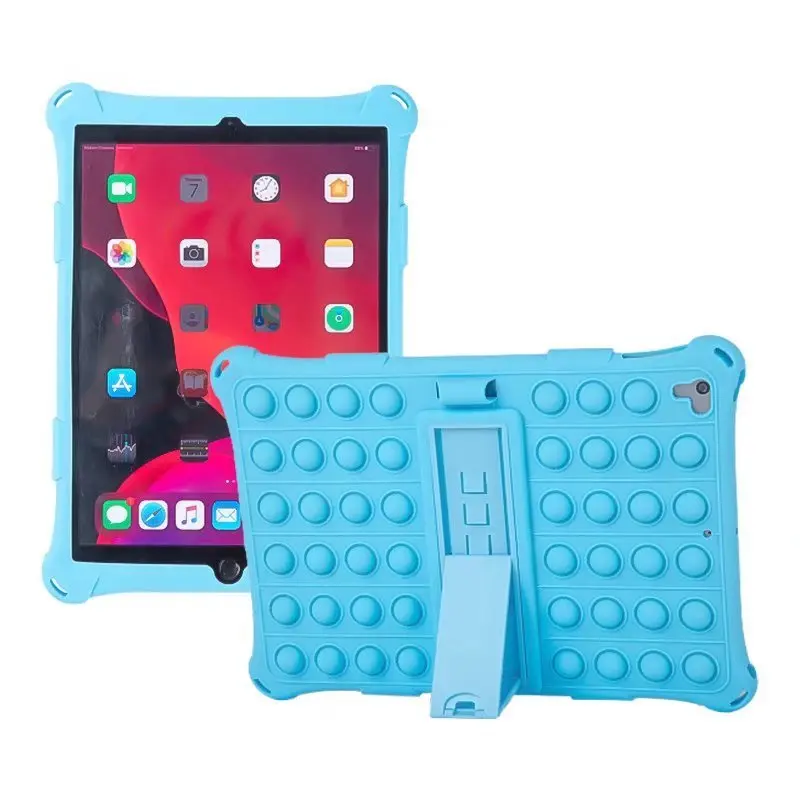 

Push Bubble Silicone Stand Case for iPad Mini 6 Air 1 2 3 10.5 4 5 10.9 2022 10.2 2019 2020 Pro 11 2021 9.7 2018 2017 Kids Cover