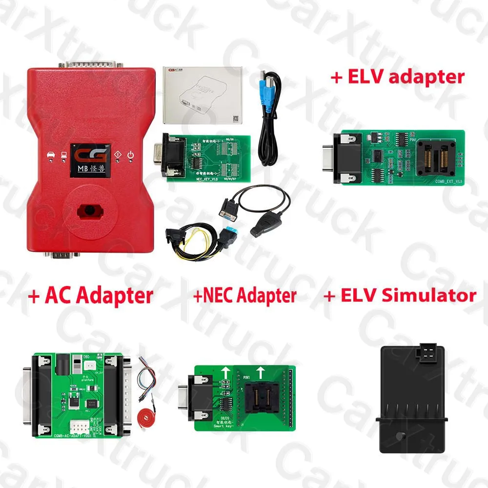 

CGDI Prog MB For Benz For Mercedes Free ELV Simulator With ELV/NEC Adapter KeyProgrammer Via OBD Update Online & Activation