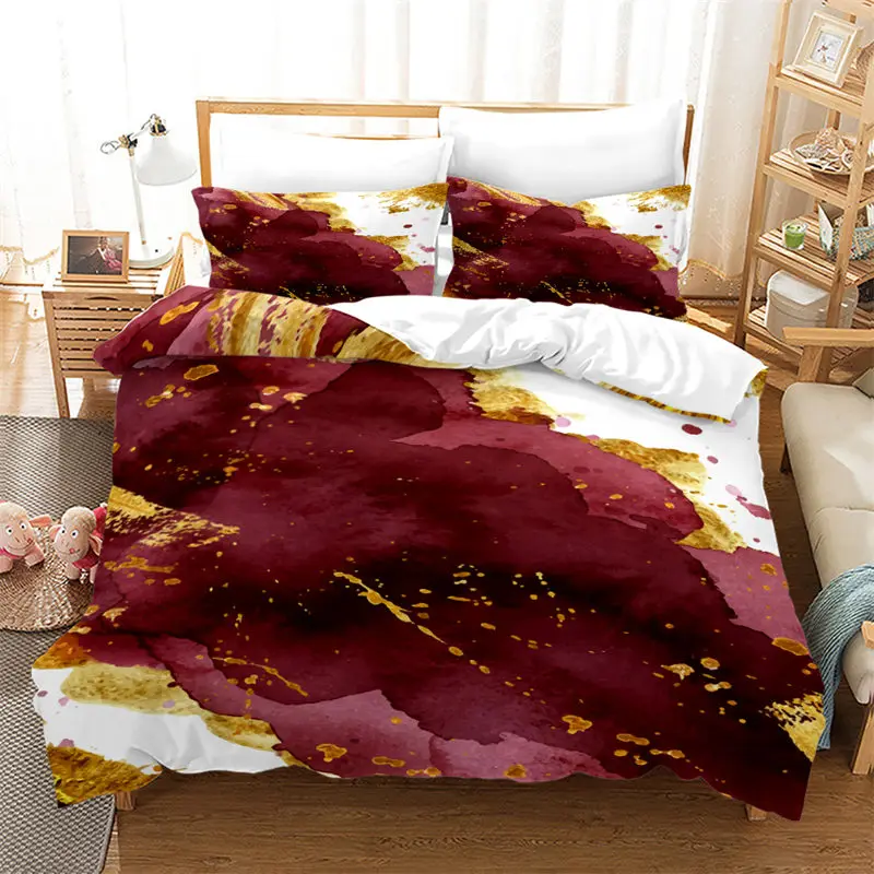 

Quilt Cover Full Queen For Adults Kids Girls Bedroom Decor Marble Duvet Cover Set Geometric King Twin Bedding Set Abstract Art