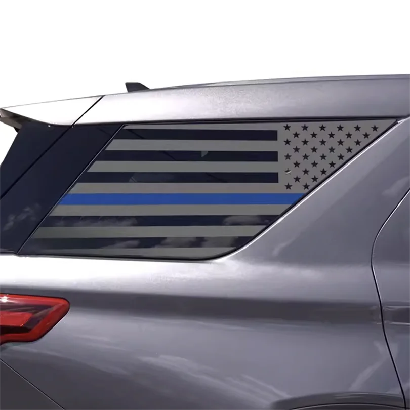 Precut американский флаг наклейка матовая задняя сторона четверть окна наклейки