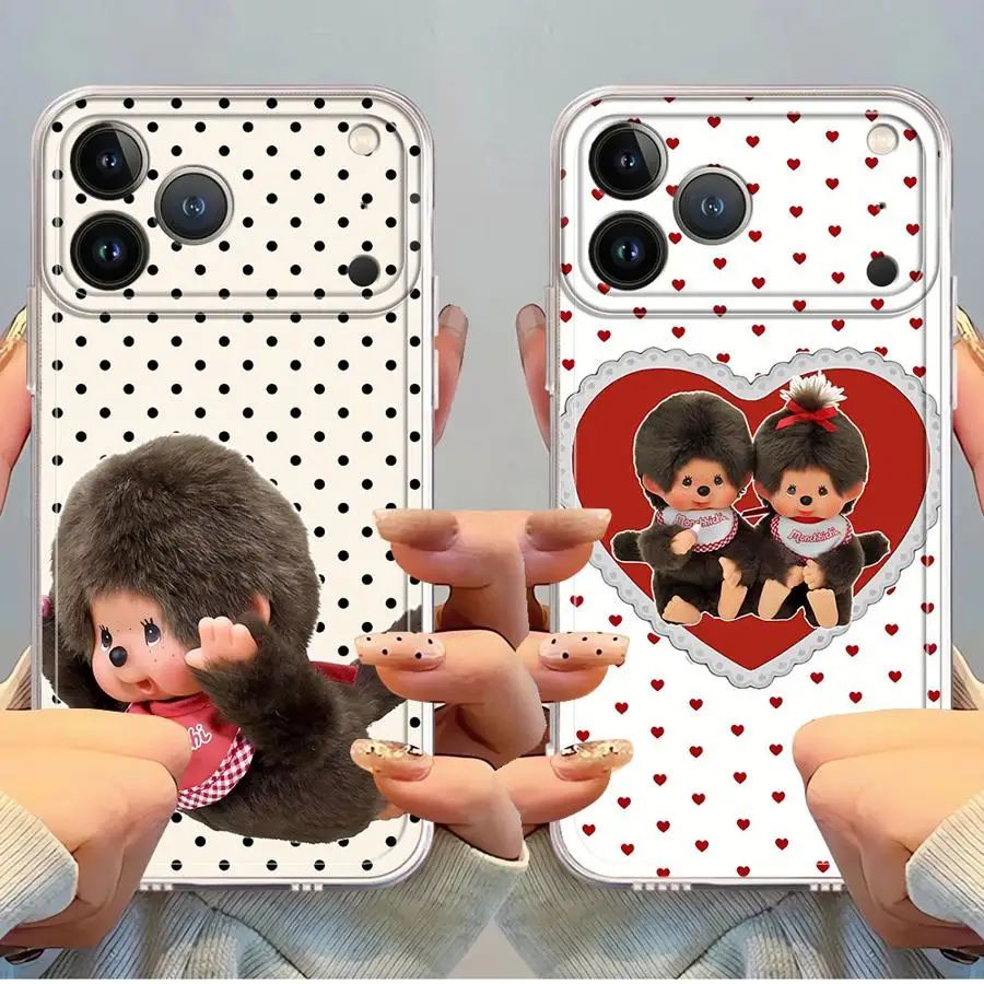 Фото Милый мягкий чехол M-monch-hichis для iPhone 17 Pro Max, 13 Pro, 16, 15, XS Max, 11, XR, Air, 17e, 12 Mini, 14 Plus №3