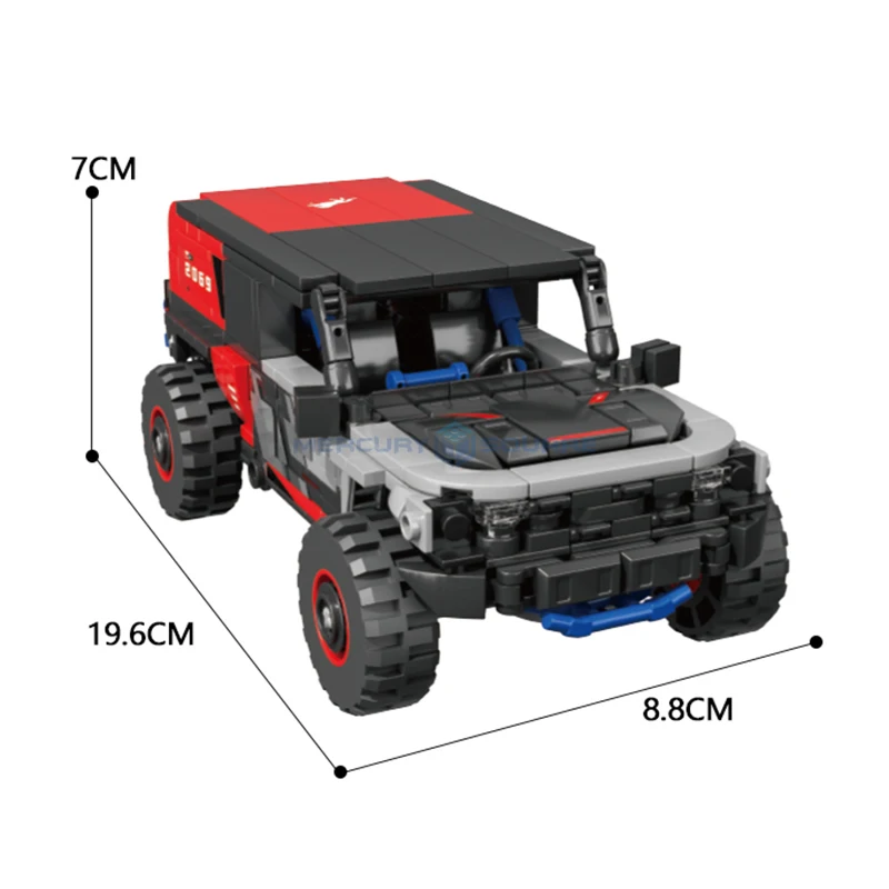 Черный Jeep SUV MOC 66003 внедорожный автомобиль строительные блоки транспортная