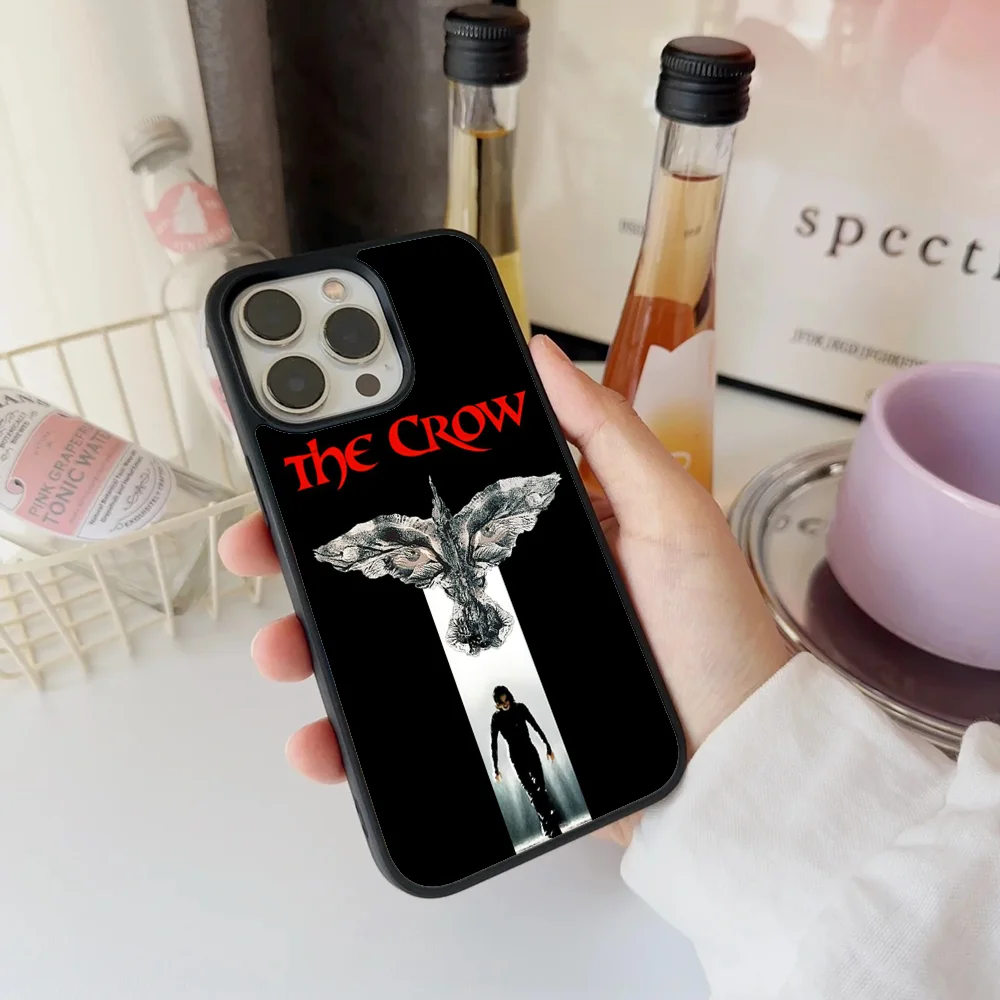 Чехол C- CROW для телефона IPhone 11 12 13 14 15 16 Plus Pro Max зеркальный акриловый чехол из