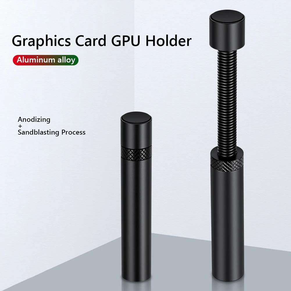 

GX-30 Graphics Card GPU Holder Support Adjustable Telescopic Rotary Screw Aluminum Alloy Video Card Sag Bracket Jack Desktop PC
