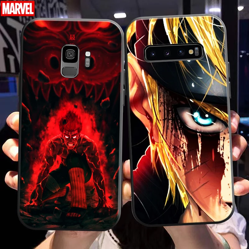 

Naruto Uchiha Sasuke Phone Case For Samsung Galaxy S10 S10E S10 Lite S9 S8 Plus Samsung S10 5G Carcasa Back Soft Black